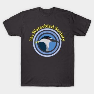 Night-Heron (Large Logo, Yellow Text) T-Shirt